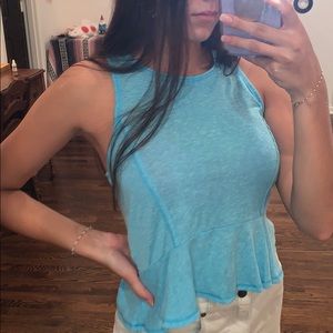 blue Hollister tank top
